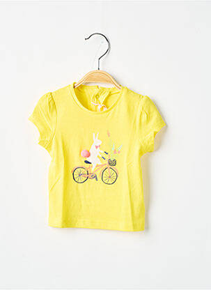 Tricou croială cambrată mâneci scurte galben BILLIEBLUSH fată