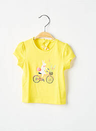 Tricou croială cambrată mâneci scurte galben BILLIEBLUSH fille