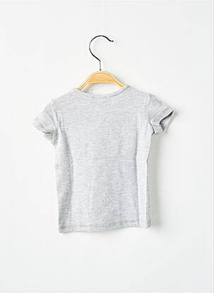 Tricou croială cambrată mâneci scurte gri 3 POMMES fată
