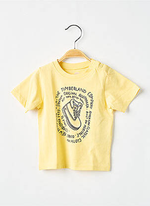 Tricou elasticitate mâneci scurte galben TIMBERLAND băiat
