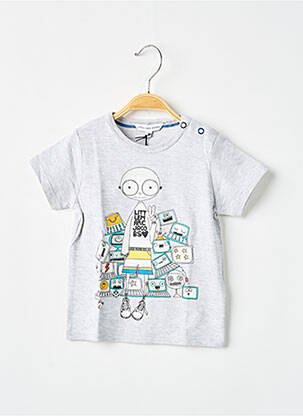 Tricou elasticitate mâneci scurte gri LITTLE MARC JACOBS băiat