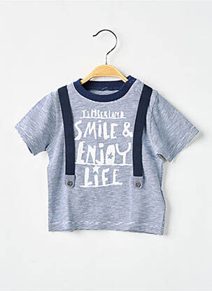 Tricou elasticitate mâneci scurte albastru TIMBERLAND băiat
