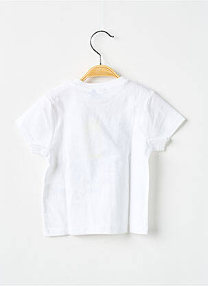 Tricou elasticitate mâneci scurte alb 3 POMMES băiat