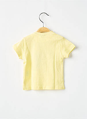 Tricou elasticitate mâneci scurte galben 3 POMMES băiat