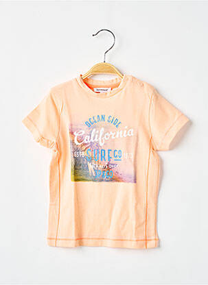 Tricou elasticitate mâneci scurte portocalie 3 POMMES băiat