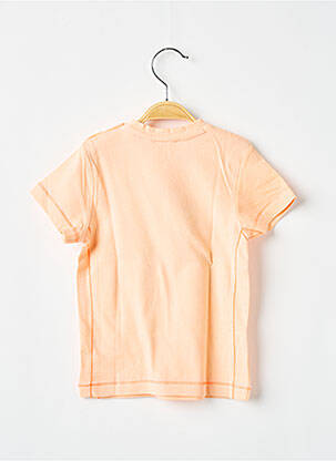 Tricou elasticitate mâneci scurte portocalie 3 POMMES băiat