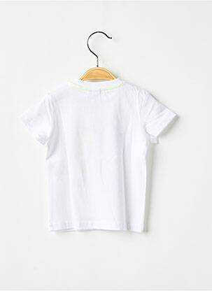 Tricou elasticitate mâneci scurte alb 3 POMMES băiat