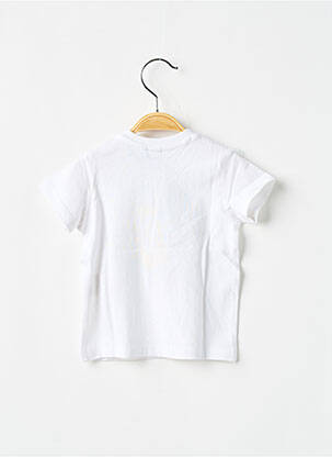 Tricou elasticitate mâneci scurte alb 3 POMMES băiat
