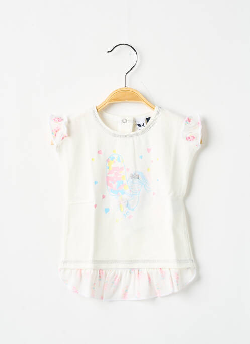 Tunică mâneci scurte bej 3 POMMES fată