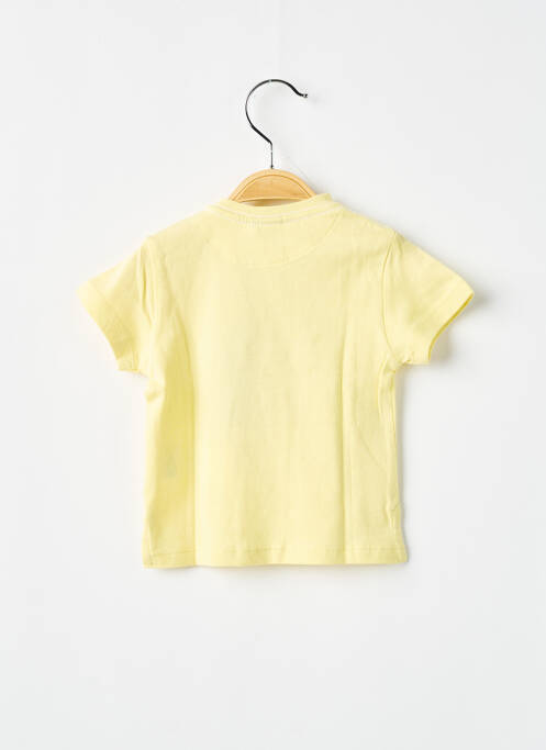 Tricou elasticitate mâneci scurte galben 3 POMMES garcon