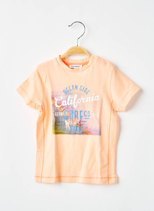 Tricou portocaliu 3 POMMES băiat