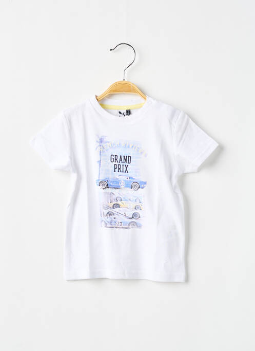 Tricou alb 3 POMMES băiat