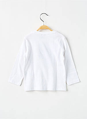 Tricou mâneci lungi mâneci lungi alb 3 POMMES băiat