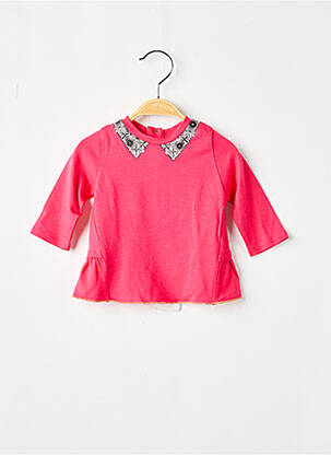 Tricou elasticitate mâneci lungi roz LITTLE MARC JACOBS fată