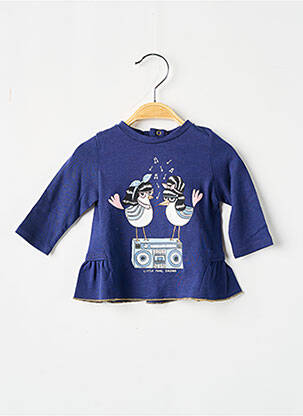 Tricou elasticitate mâneci lungi albastru LITTLE MARC JACOBS fată