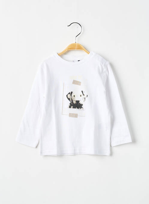 Tricou alb 3 POMMES băiat