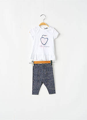Set pantaloni tip de tricou albastru 3 POMMES fată