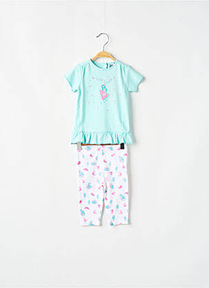 Set pantaloni tip de tricou albastru 3 POMMES fată