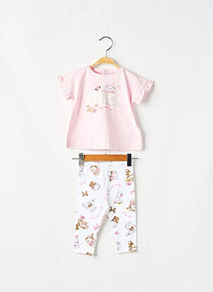 Set pantaloni tip de tricou roz MAYORAL fată