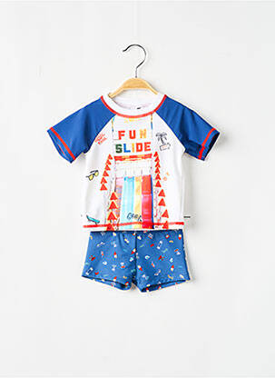 Costum de baie dintr-o singură piesă albastru 3 POMMES băiat