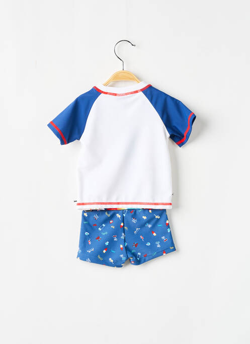 Costum de baie dintr-o singură piesă albastru 3 POMMES băiat