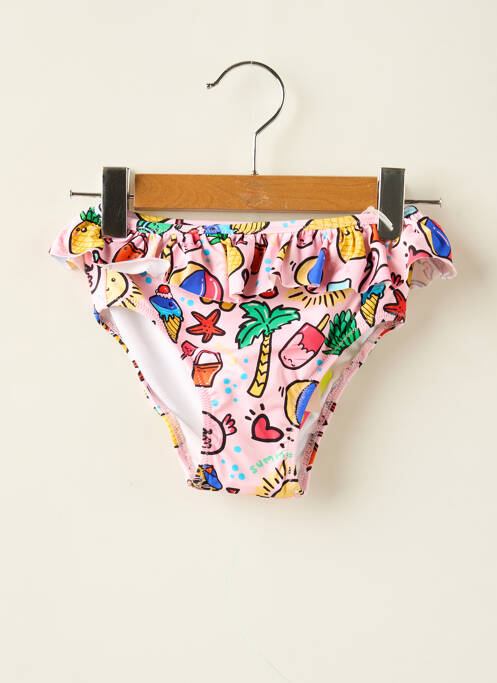 Chiloți de baie roz GUESS fată