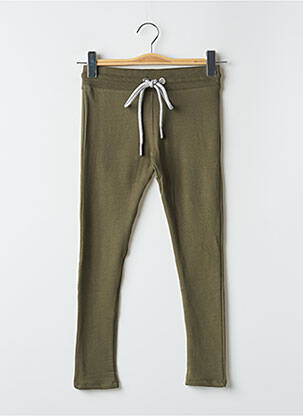 Trening subțire talie elastică verde SWEET PANTS fată