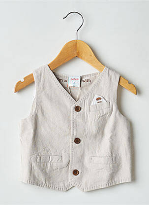 Vestă fără mâneci bej BOBOLI băiat