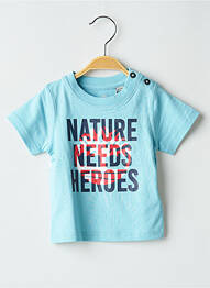 Tricou elasticitate mâneci scurte albastru TIMBERLAND garcon