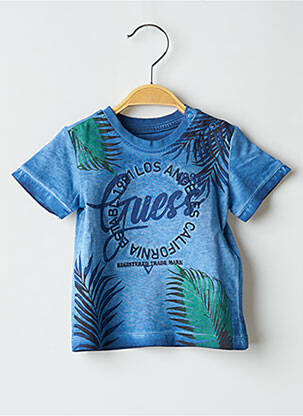 Tricou elasticitate mâneci scurte albastru GUESS băiat