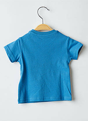Tricou elasticitate mâneci scurte albastru GUESS fată