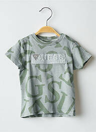 Tricou elasticitate mâneci scurte verde GUESS băiat