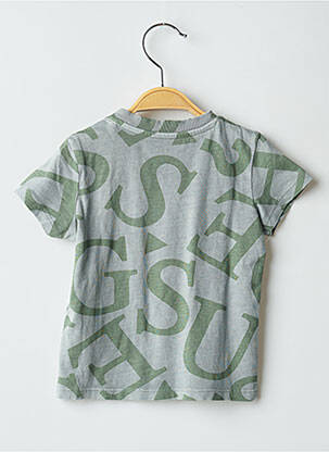 Tricou elasticitate mâneci scurte verde GUESS băiat