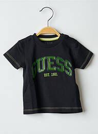 Tricou elasticitate mâneci scurte negru GUESS băiat