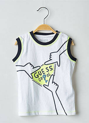 Maiou alb GUESS băiat