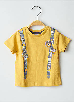 Tricou elasticitate mâneci scurte galben BOBOLI băiat