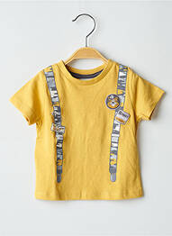 Tricou elasticitate mâneci scurte galben BOBOLI garcon