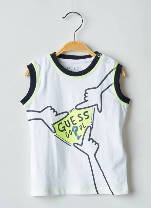 Maiou alb GUESS băiat