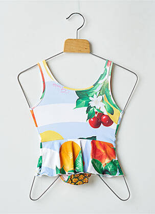 Costum de baie dintr-o singură piesă albastru GUESS fată