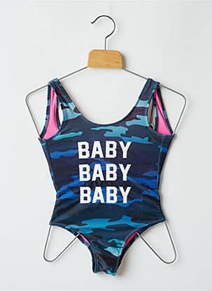 Costum de baie dintr-o singură piesă albastru SWEET PANTS fată