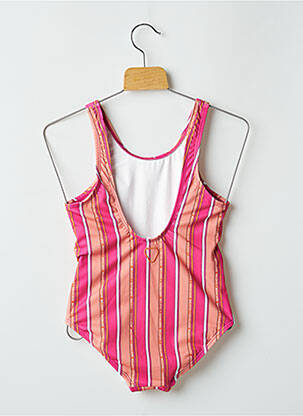 Costum de baie dintr-o singură piesă elasticitate portocalie GERTRUDE + GASTON fată