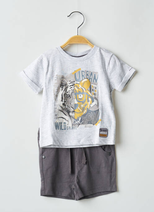 Set șort gri BOBOLI băiat
