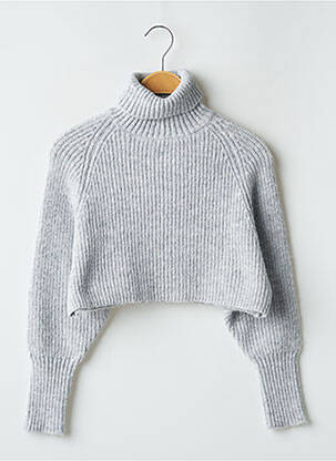 Pulover cu guler înalt gri LE TEMPS DES CERISES fată