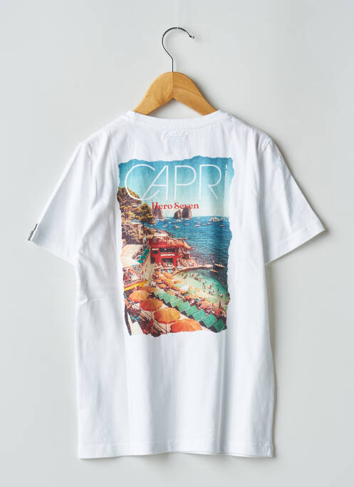 Tricou alb HERO SEVEN băiat