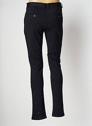 Pantalon chino broderie galoni laterali talie înaltă negru FRACOMINA femeie