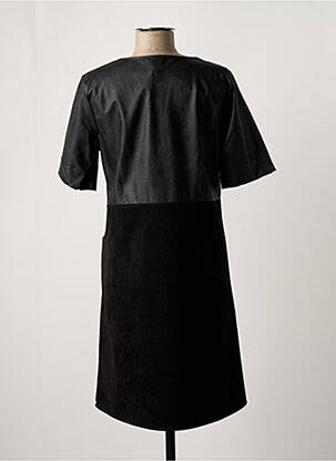 Rochie midi mâneci scurte mâneci scurte negru LA FÉE ATELIER BY LA FÉE MARABOUTÉE femeie