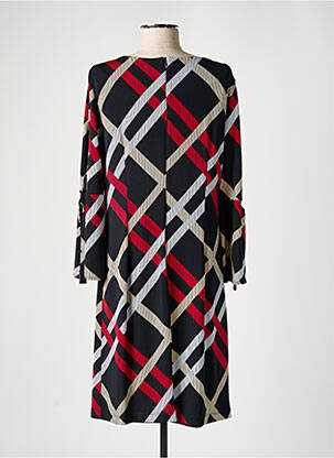 Rochie midi croială fluidă mâneci lungi negru FRANK LYMAN femeie