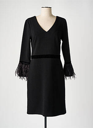 Rochie midi mâneci lungi mâneci lungi negru K-DESIGN femeie