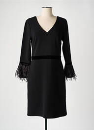 Rochie midi mâneci lungi mâneci lungi negru K-DESIGN femeie