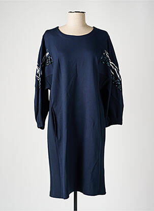 Rochie midi mâneci lungi mâneci lungi albastru TUZZI femeie